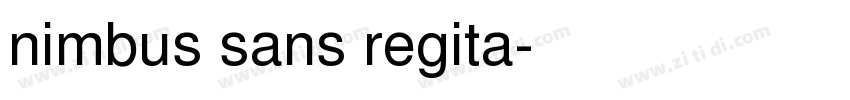 nimbus sans regita字体转换